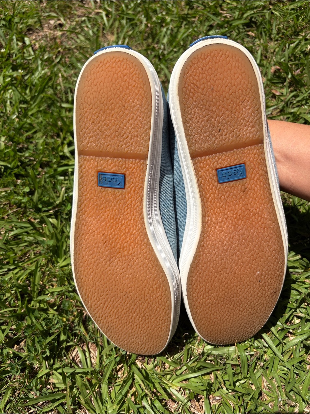 Keds Light Denim Blue Slip-On Sneakers - Picture 3 of 6